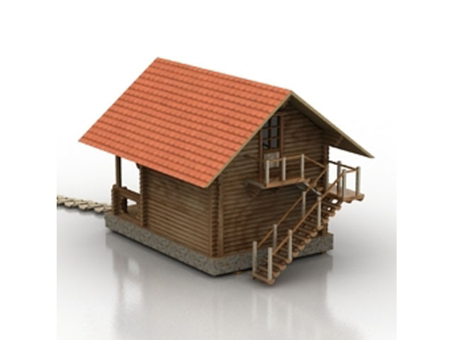 Free House N375 3D model For Architecture 3Ds Max Model Download
